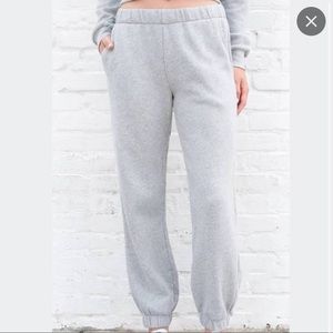 Brandy Melville Gray Rosa Sweatpants